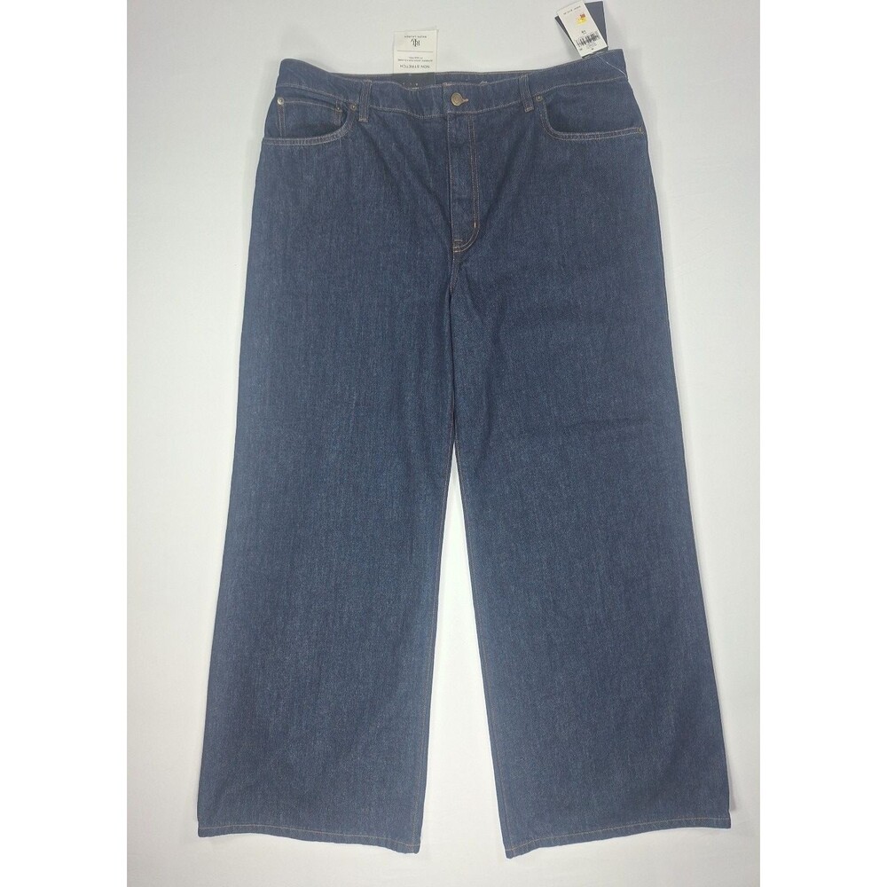 Ralph Lauren Black Label Women's 18 Wide Leg Jean Non Stretch Dark wash 5 pocket